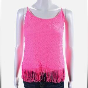 Pink Fringe Women's Top